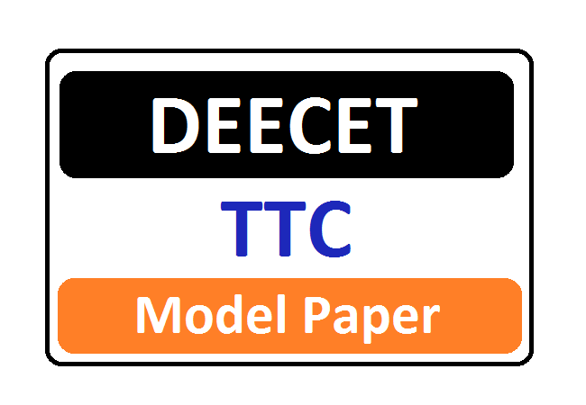 AP DEECET TTC Model Papers